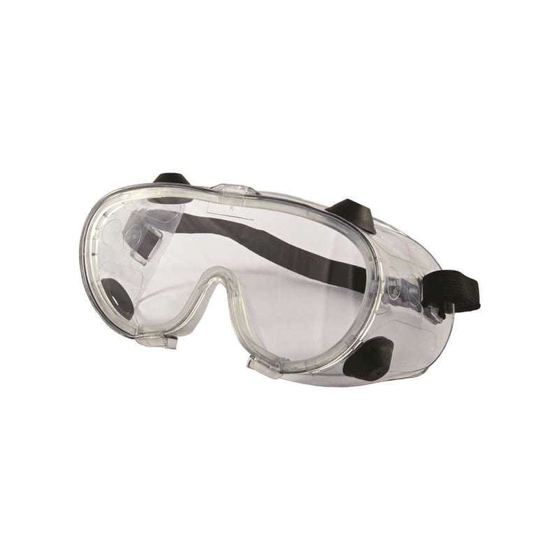 Oculos panorâmico incolor, ampla visão, RA, com válvula para ventilação, 01.10.1.1