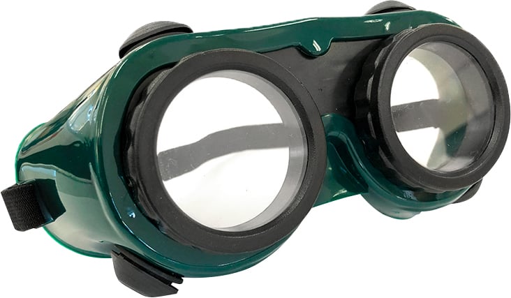 Óculos para soldador oxicombustivel, com lente incolor, com elastico