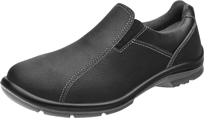 Sapato tipo tênis de couro com elástico, preto, nº 44, Elegance, 50F61 SRV 701289