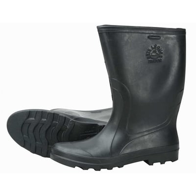 Bota de borracha preta, modelo trator, cano longo, 42