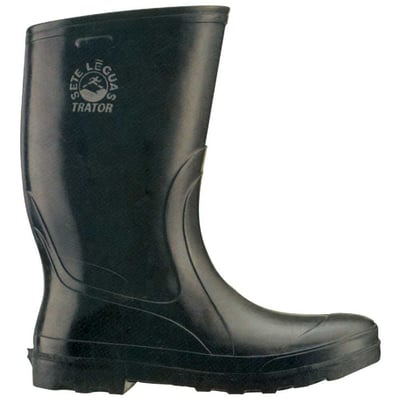 Bota de borracha preta, modelo trator, cano curto, 36