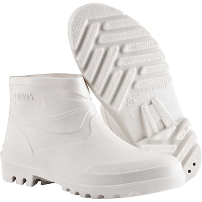 Bota PVC, branca, cano curto 10 cm, com forro, 41/42, SL FLEX SETE LEGUAS
