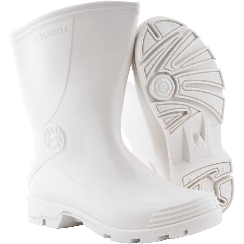 Bota de PVC branca, cano curto, Capataz II, 35