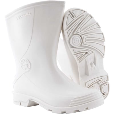 Bota de PVC branca, cano curto, Capataz II, 36