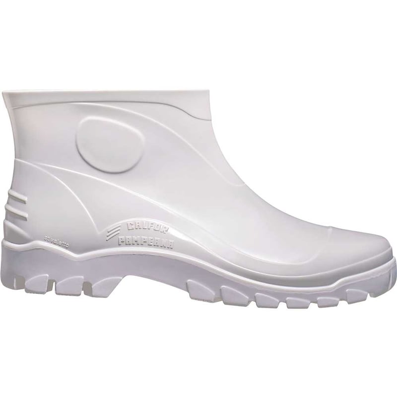 Bota PVC com forro, extra curto 39/40 branca, STIVALETTO MAX STB 515