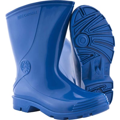 Bota de PVC azul, cano curto, com forro, nº 37, Capataz II, Sete Léguas