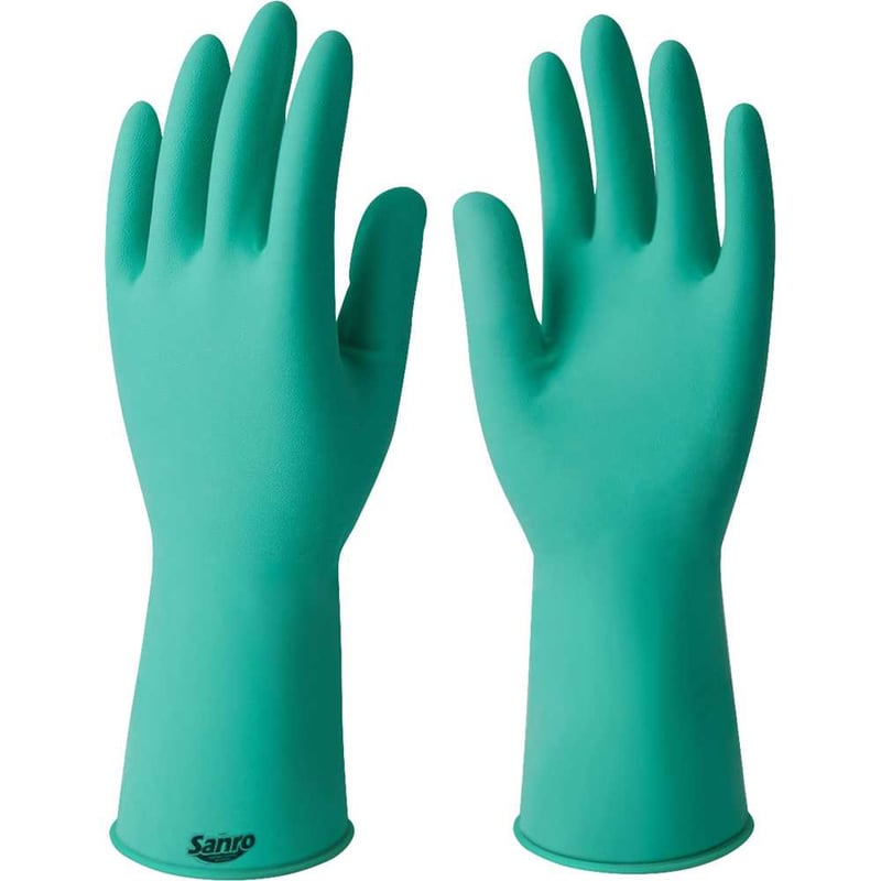 Luva de látex, tamanho G, antiderrapante, com forro, modelo