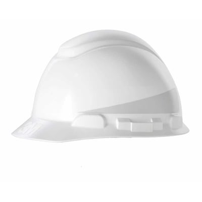 Capacete branco, suspensão com ajuste fácil e jugular de tecido, aba frontal, refletivo, H 700