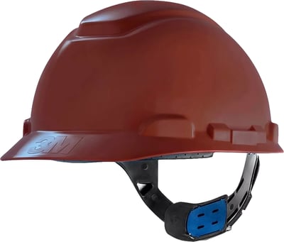 Capacete aba frontal H-700, marrom, com suspenção e jugular