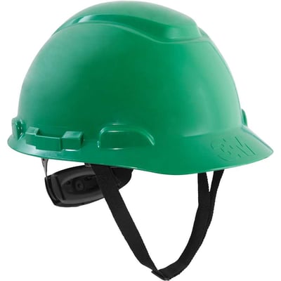 Capacete aba frontal verde, com catraca, H-704, HB004732432