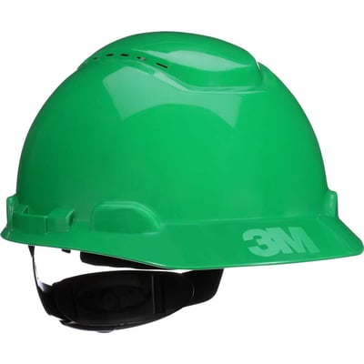 Capacete aba frontal ventilado, verde, com catraca, H-704, HB004726889