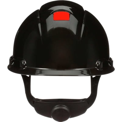 Capacete com aba frontal, suspensão e catraca de 4 pontos, preto, HB004794648