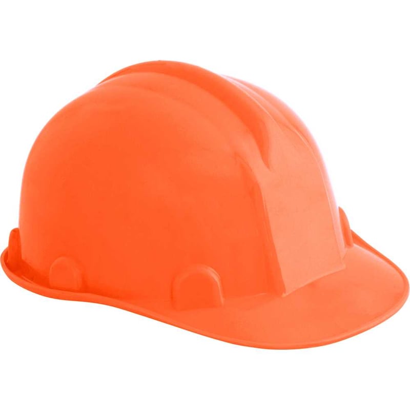 Capacete laranja, com