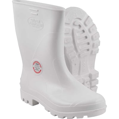 Bota de PVC branca, cano curto, com forro, 41, MAXISOLA, CCBP3 506/41
