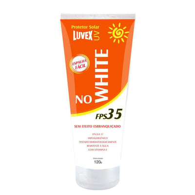 Creme protetor solar, FPS: 35 (UVB) e 17 (UVA), 120 g, NO WHITE
