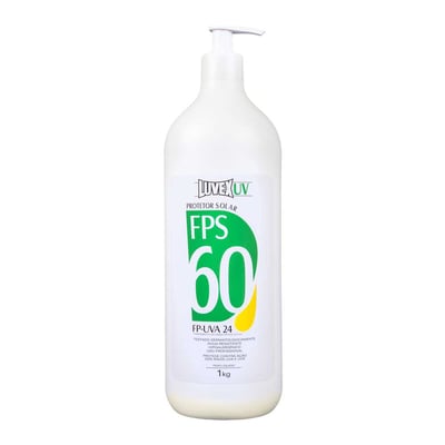 Creme protetor solar, FPS: 60 (UVB) e 24 (UVA), 1 kg