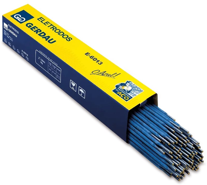 Eletrodo revestido para aço carbono, 5 kg, E6013, com 3,25 mm, GERDAU