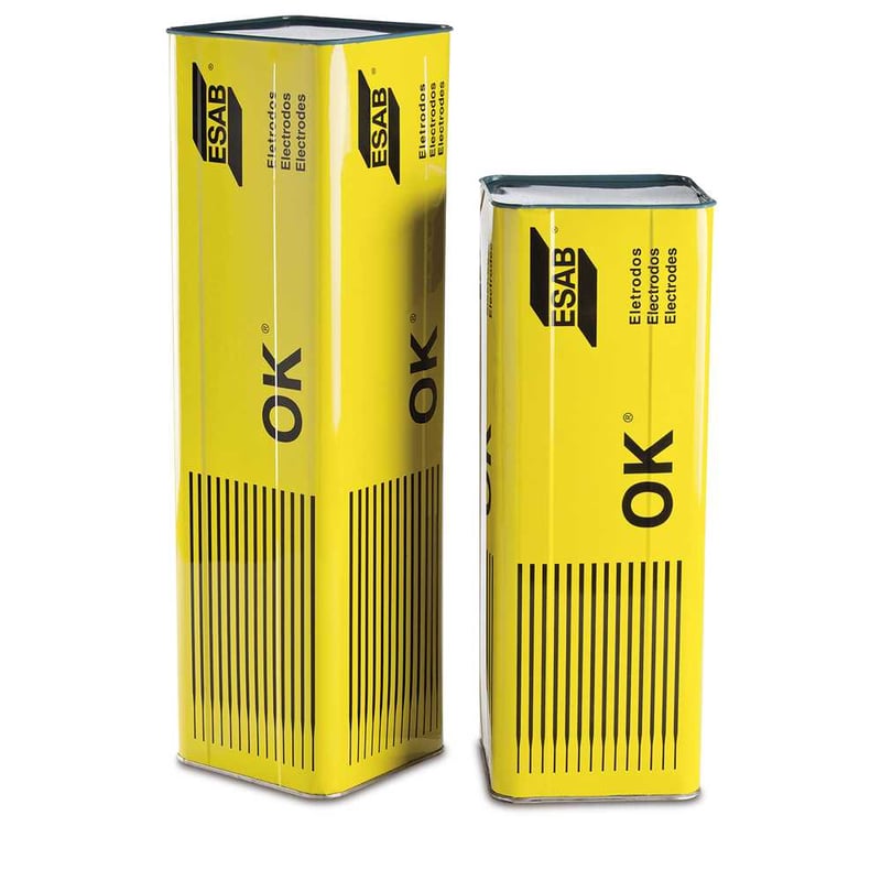 Eletrodo revestido para aço carbono, 17 kg, E7018G/1 OK5500, com 2,5 mm