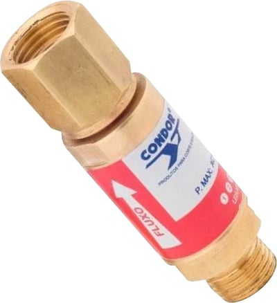 Válvula seca corta chama/fogo acetileno, para maçarico VCFN-MG 0407787 CONDOR