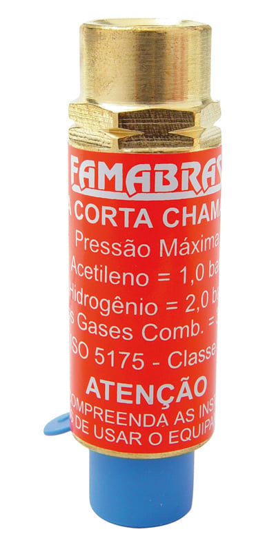 Válvula seca corta-chama para regulador, Oxigênio, descartável, FSVO/R