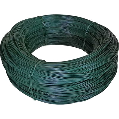 Arame revestido com PVC, verde, BWG 20, 50 kg