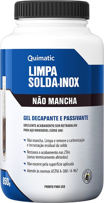 Gel decapante para aço inox, LS1