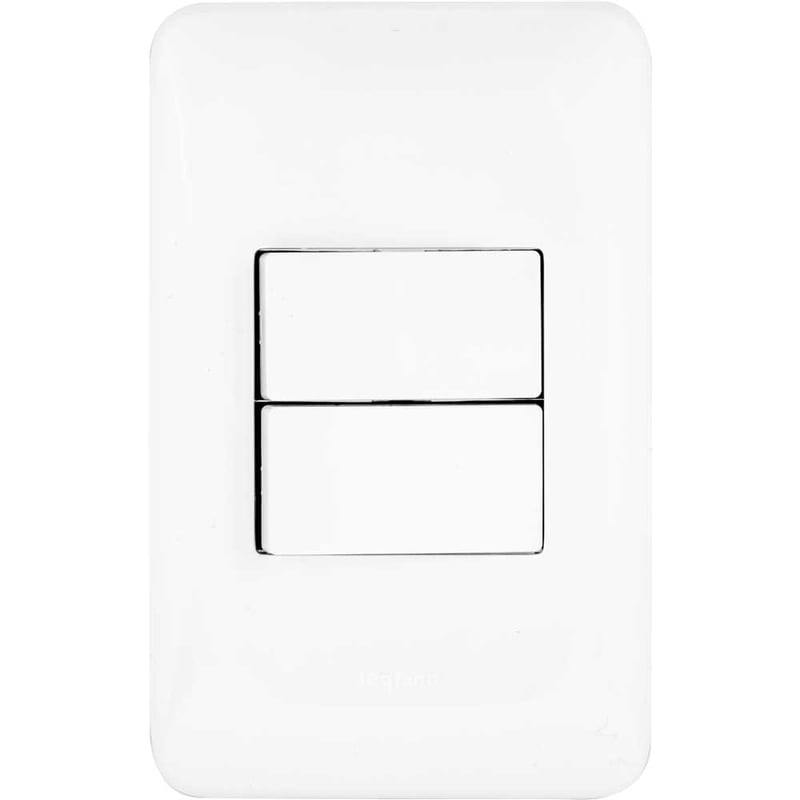 Conjunto interruptor simples e paralelo, 10 A, LGX102, 4x2, PIAL POP