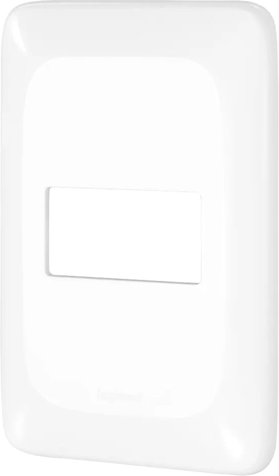 Placa de acabamento com suporte, 1 posto, 4x2, LGP21