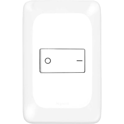 Conjunto interruptor bipolar simples, 10 A, LGX010B, 4x2, PIAL POP