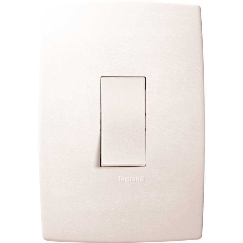 Interruptor de embutir linha Pial Plus, 1 tecla simples vertical, 611100