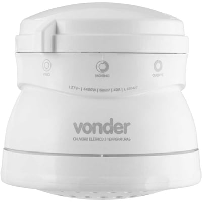 Ducha 3 temperaturas, 4.400 W, branca