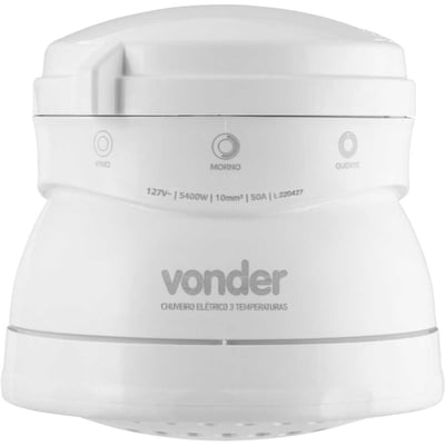 Ducha 3 temperaturas, 5.400 W, branca