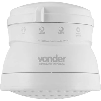 Ducha 4 temperaturas, 5.500 W, 127 V~, branca