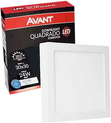 Luminária LED de sobrepor, 24 W, bivolt, 768131375