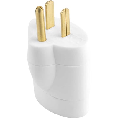 Plugue adaptador reverso 2P+T para 3P redondo, cores sortidas, 1633