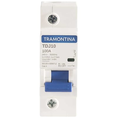 Minidisjuntor 1 polo, 100 A, 10 kA, TDJ10, 58011145