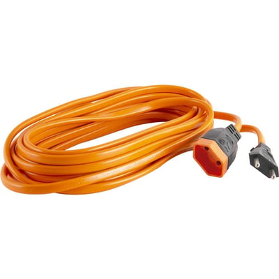 Extensão elétrica com 10 metros, cabo PP 2 x 2,50 mm², 2P laranja, modelo Hardwork DN 1345