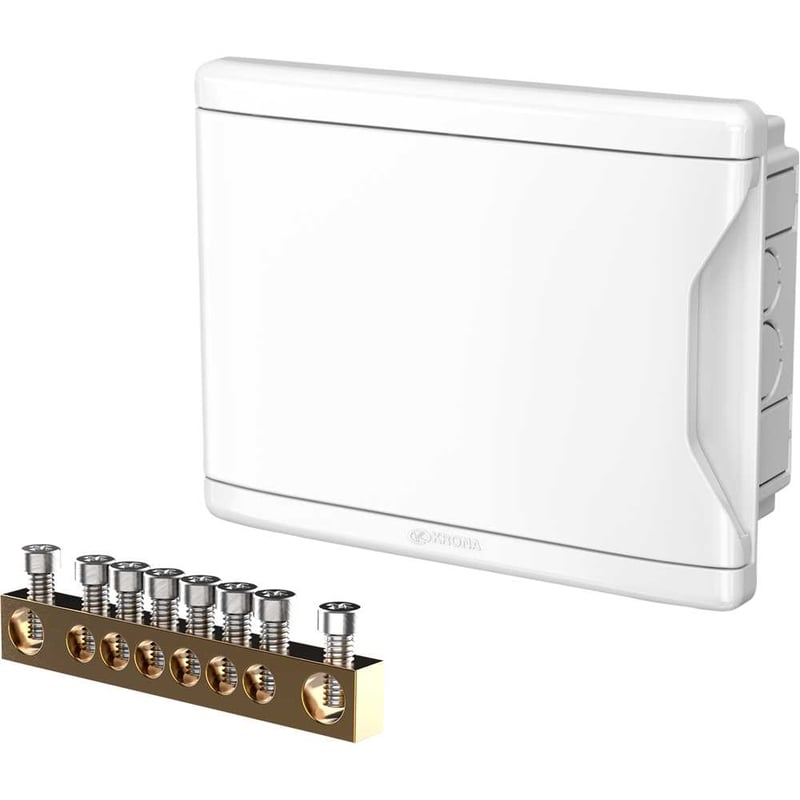 Quadro de distribuição de embutir, com barramento N/T, 12D/9N, 1278