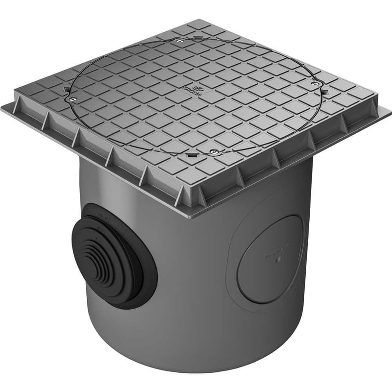 Caixa de passagem elétrica para piso DN 300, 1298