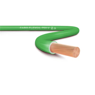 Cabo flexível 750 V, 4 mm² x 100 metros, verde