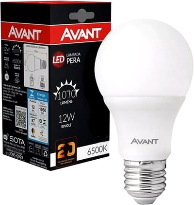 Lâmpada LED BULBO, 12 W, bivolt, 6500 K, 289121377
