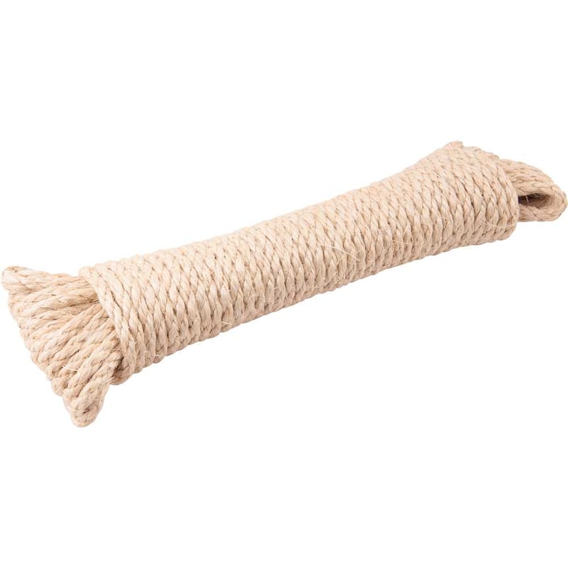 Corda de sisal 6 mm x 15 m, 3 pernas