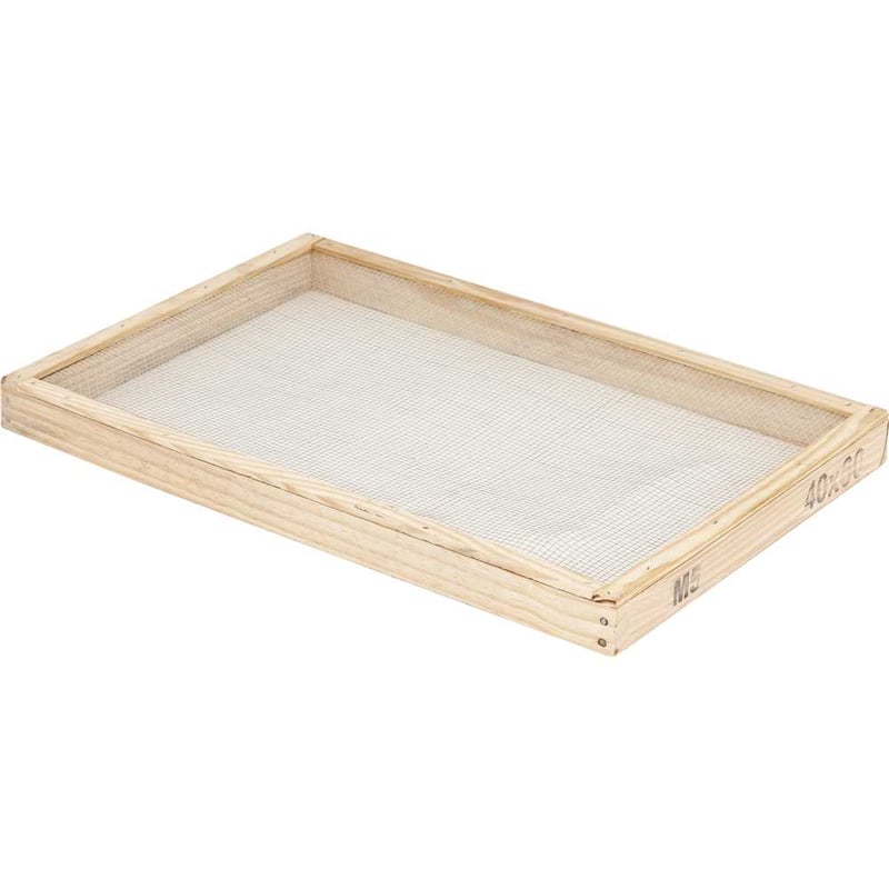 Peneira retangular, 40 cm x 60 cm, malha 05