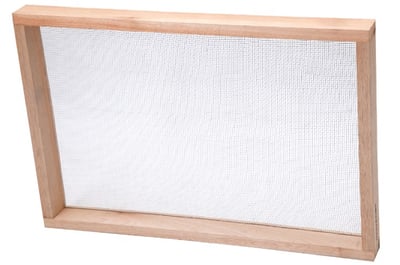 Peneira retangular, 40 cm x 60 cm, malha 06
