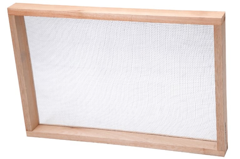 Peneira retangular, 40 cm x 60 cm, malha 06