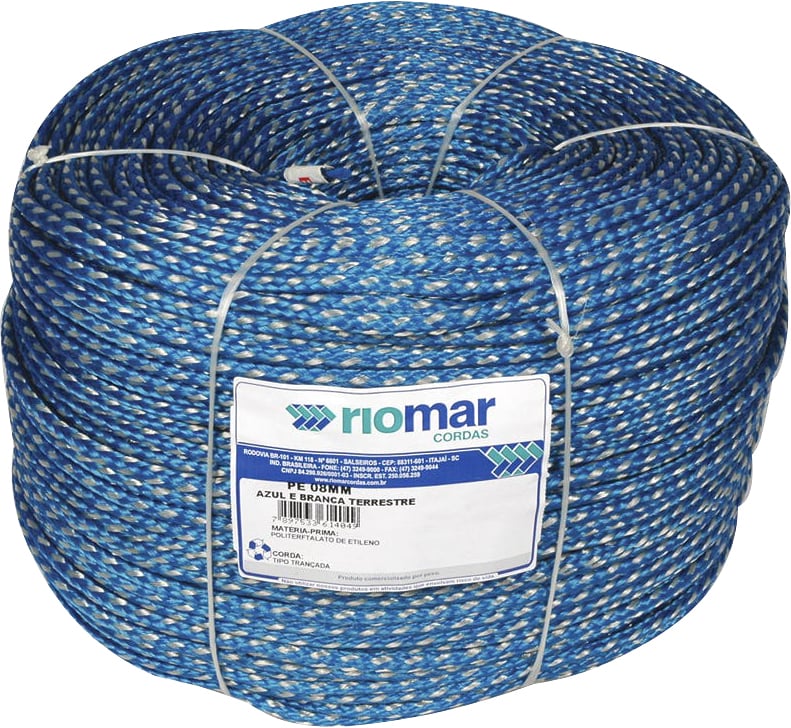 Corda monofilamento trançada, azul, 8 mm x 240 m, Pesca