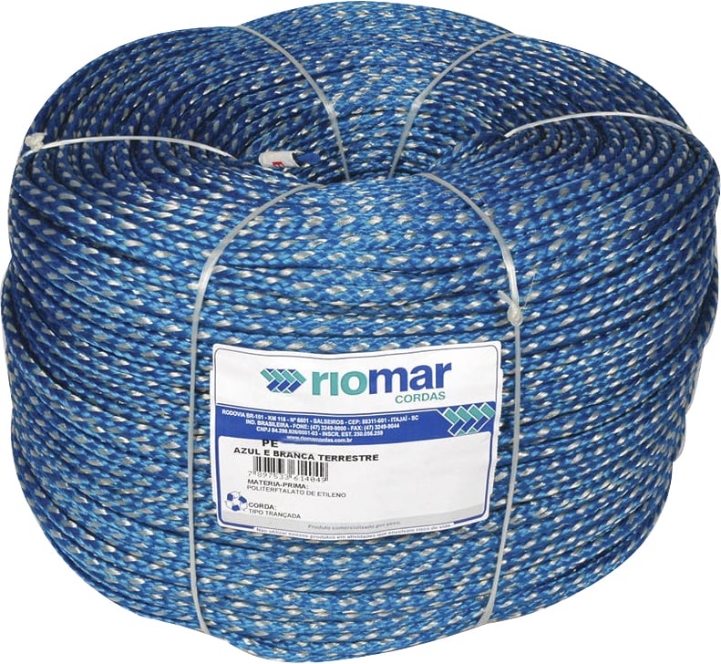 Corda monofilamento trançada, azul, 10 mm x 376 m, Pesca