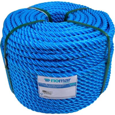 Corda torcida, azul, 12 mm x 220 m, Pesca