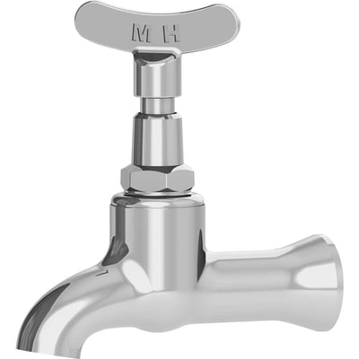 Torneira para tanque de parede, 1/2", cromada, 8458