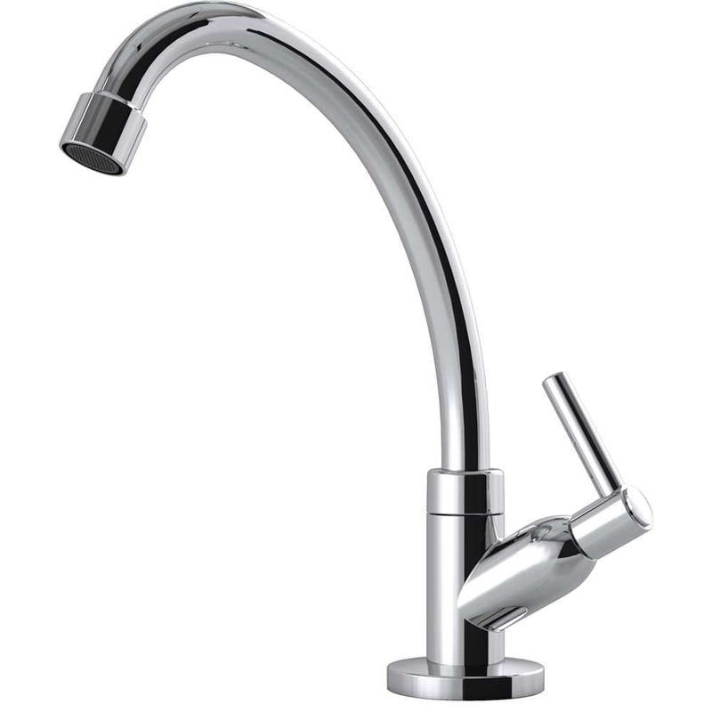 Torneira de bancada para cozinha em abs, cromada, 14081